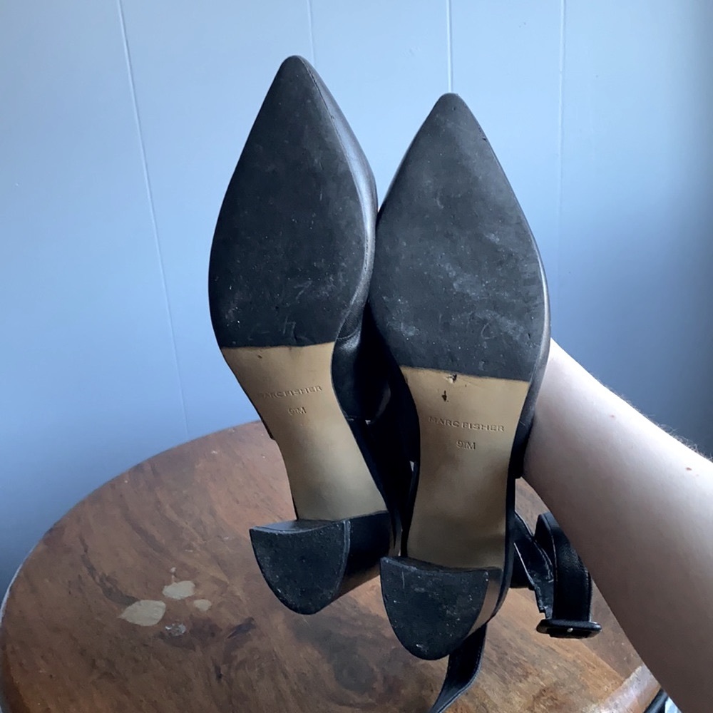 Marc Fisher Block Heel Ankle Strap Pump sz 9.5 - Picture 6 of 7